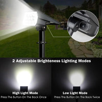 T-SUN 1Pc/2Pc/4Pcs Adjustable Solar Spotlight Solar Garden Light IP65 Super Bright Landscape Wall Light Outdoor Light Solar Lamp