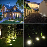 Luces Solares De Suelo Para Jardín, 12 LED E Impermeables