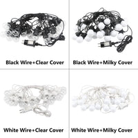 8M/24M Led String Lights Festoon Christmas Fairy Globe G50 Outdoor Waterproof for Wedding Garden Party Patio Street Decoration