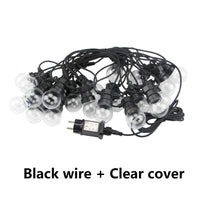 8M/24M Led String Lights Festoon Christmas Fairy Globe G50 Outdoor Waterproof for Wedding Garden Party Patio Street Decoration