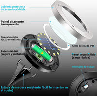 Luces Solares De Suelo Para Jardín, 12 LED E Impermeables