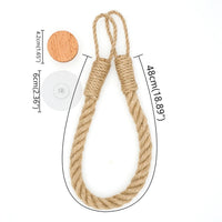 Hot Sell Hemp Rope Tissue Holder Non Punching Toilet Paper Holder Wall Mounted Roll Paper Storage Rack Bathroom Accessories